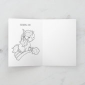 Geburtstag der Ballerina für ein besonderes Mädche Einladung (Innenseite)