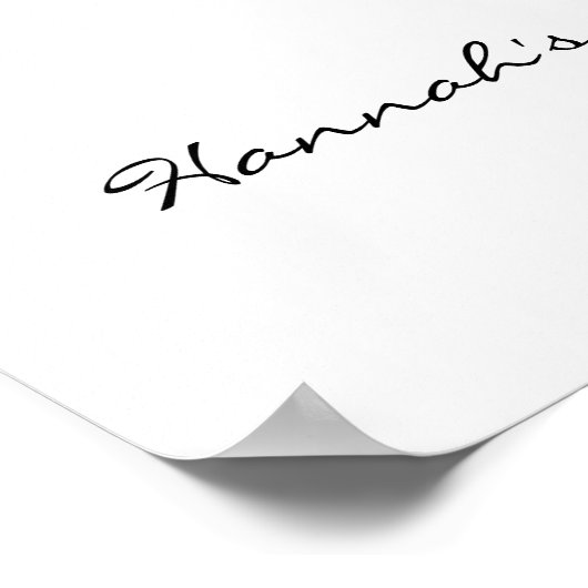 Geburtstag der Biene Begrüßungszeichen Poster (Ecke)