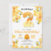 Geburtstag der Biene, Einladung zum 2. Geburtstag (Vorderseite)