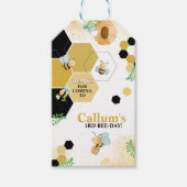 Geburtstag der Biene Geschenkanhänger (Vorderseite)
