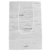 Geburtstag der Birch Tree Hochzeitstag Mittlere Geschenktüte (Rückseite)