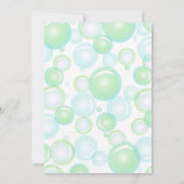 Geburtstag der Blase Einladung (Rückseite)