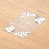 Geburtstag der Blütenblume Acryleinladungen (Ablage )