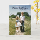 Geburtstag der Brüder, Familienfeiertag Karte (Gelbe Blume)