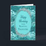 GEBURTSTAG DER DAUGHTER - BLAUER EISEN - GREETING  KARTE<br><div class="desc">Sehen Sie das gleiche Bild für viele verschiedene Geburtstage,  Jubiläen,  Einladungen und auch einige für den Muttertag Hinweis: Imitate Edelsteine wurden digital für einen realistischen Effekt entwickelt</div>