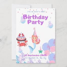 Geburtstag der Einladungskarte Sara Einladung