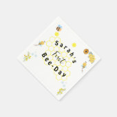 Geburtstag der ersten Bienenfeier Serviette (Ecke)