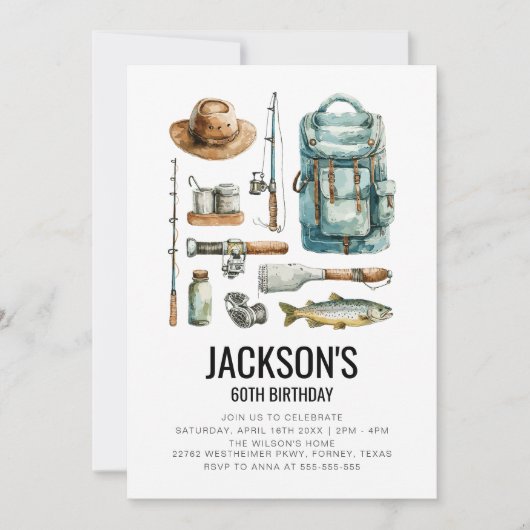 Geburtstag der Fischerei Einladung (Vorderseite)