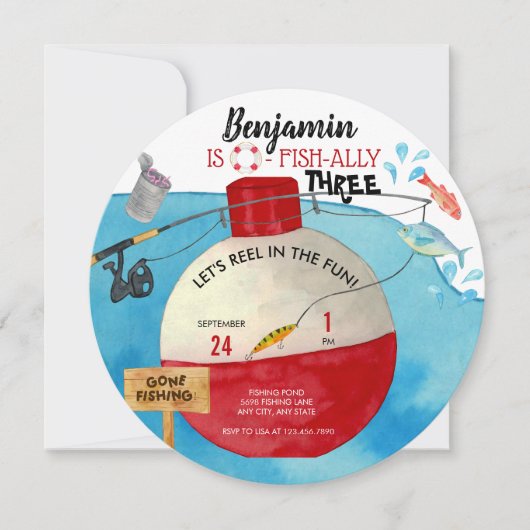 Geburtstag der Fischerei Einladung (Vorderseite)