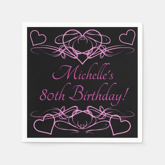 Geburtstag der Frau Serviette (Vorderseite)