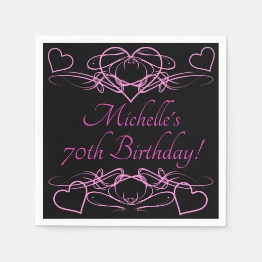 Geburtstag der Frau Serviette (Vorderseite)