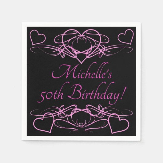 Geburtstag der Frau Serviette (Vorderseite)