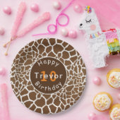 Geburtstag der Giraffe Safari Pappteller (Party)