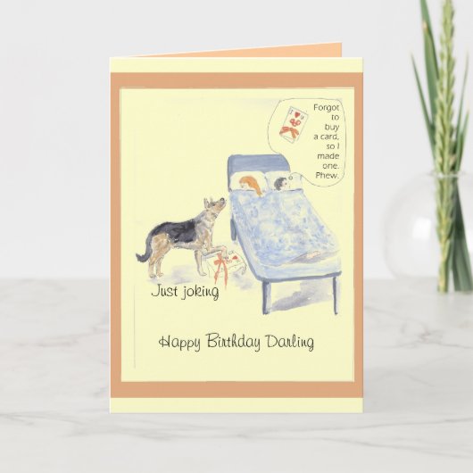 Geburtstag der Karte (Vorderseite)