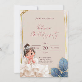 Geburtstag der kleinen Prinzessin Einladung