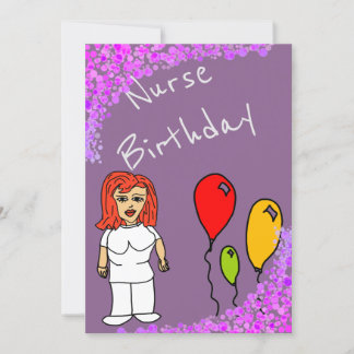 Geburtstag der Krankenschwester Einladung