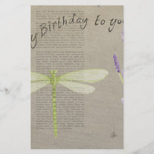 Geburtstag der Libellen Briefpapier