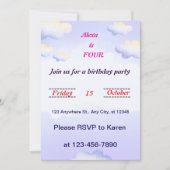 Geburtstag der Libellen Einladung (Vorderseite)