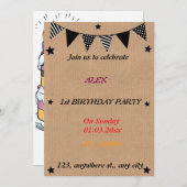 Geburtstag der Libellen Einladung (Vorne/Hinten)