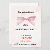 Geburtstag der Libellen Einladung (Vorne/Hinten)