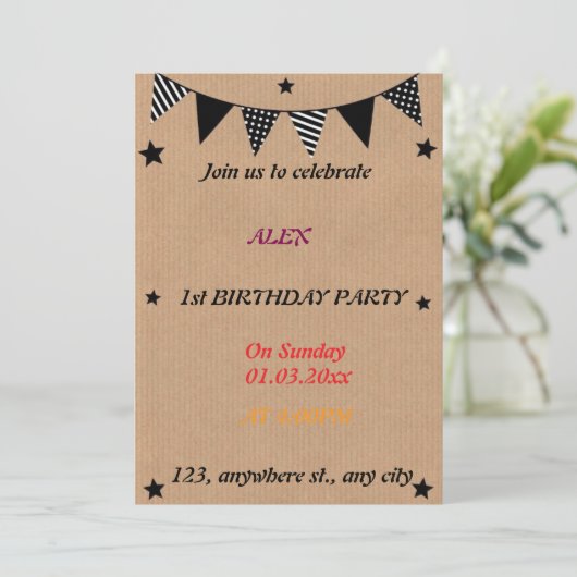 Geburtstag der Libellen Einladung (Stehend Vorderseite)