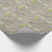 Geburtstag der Libellen Geschenkpapier (Ecke)