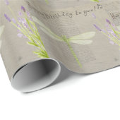 Geburtstag der Libellen Geschenkpapier (Rolleneckpunkt)