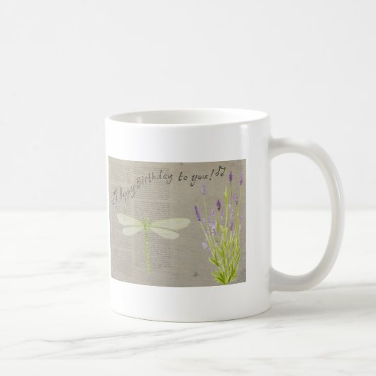 Geburtstag der Libellen Kaffeetasse (Rechts)