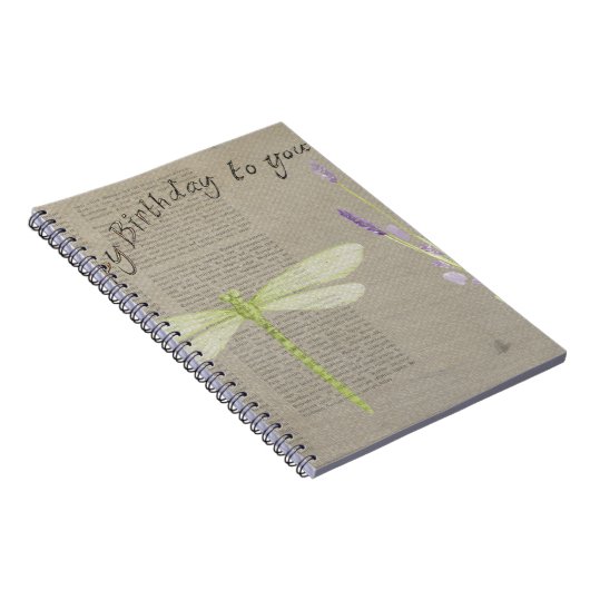 Geburtstag der Libellen Notizblock (Rechte Seite)