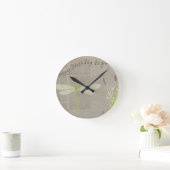 Geburtstag der Libellen Runde Wanduhr (Zuhause)