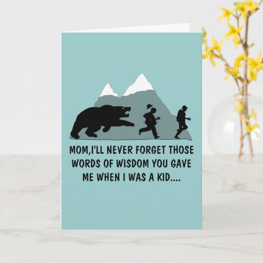 Geburtstag der lustigen Mama Karte (Gelbe Blume)