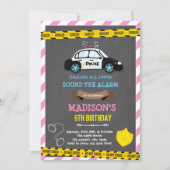 Geburtstag der Mädchenpolizei Einladung (Vorderseite)