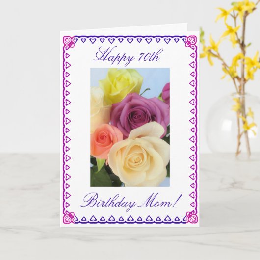 Geburtstag der Mama Karte (Gelbe Blume)