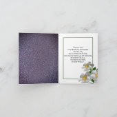 Geburtstag der Mama Weiße Blume Karte (Innenseite)