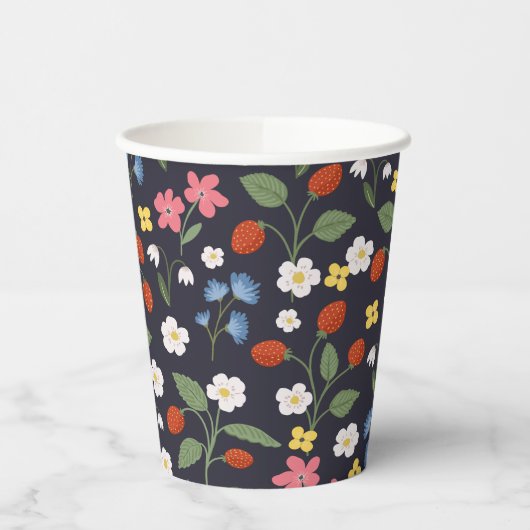 Geburtstag der Marine Strawberry Pappbecher (Links)