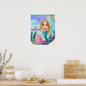 Geburtstag der Meerjungfrau Poster (Küche)