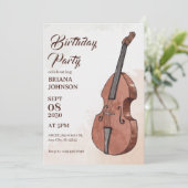 Geburtstag der Musik Einladung (Stehend Vorderseite)