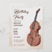 Geburtstag der Musik Einladung (Vorne/Hinten)