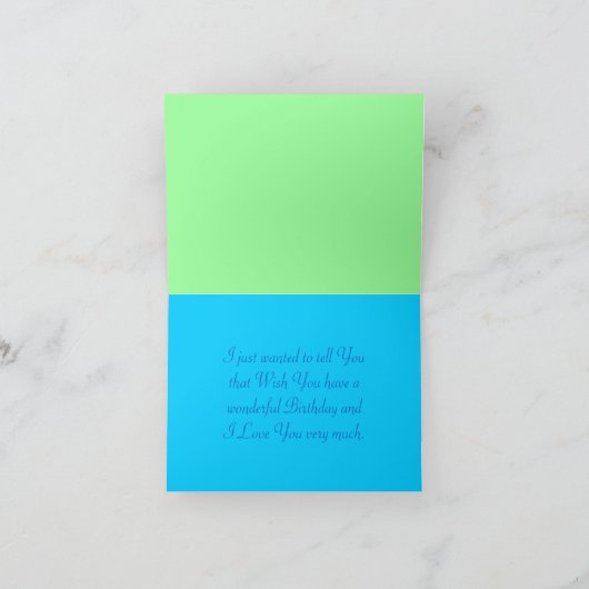 Geburtstag der Mutter Karte (Innenseite)