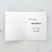 Geburtstag der Mutter, lustige Karte (Innenseite)