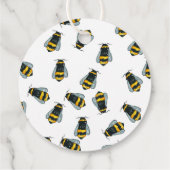 Geburtstag der niedlichen Honigbiene Geschenkanhänger (Rückseite)