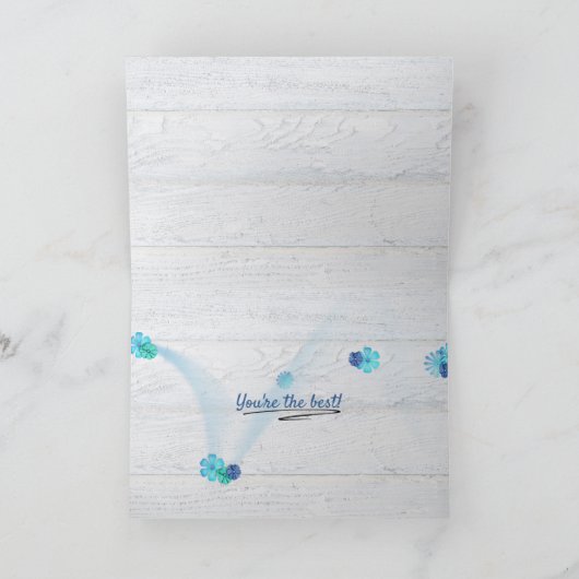 Geburtstag der Polka dot bunte Karte (Innenseite)