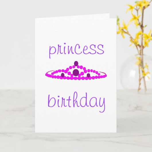 Geburtstag der Prinzessin Karte (Gelbe Blume)