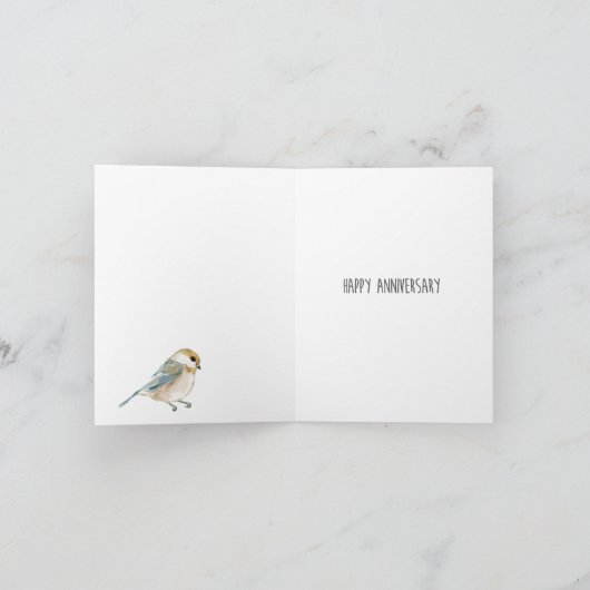 Geburtstag der Schrift Birds Karte (Innenseite)