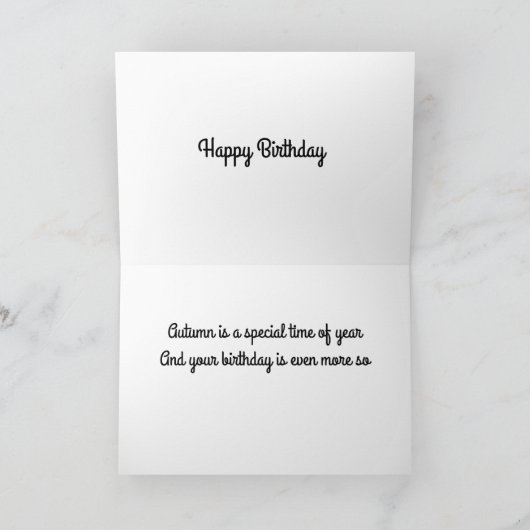 **GEBURTSTAG DER SCHWESTER** KARTE (Innenseite)