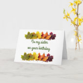 **GEBURTSTAG DER SCHWESTER** KARTE (Gelbe Blume)