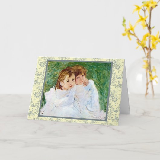 Geburtstag der Schwestern Karte (Gelbe Blume)