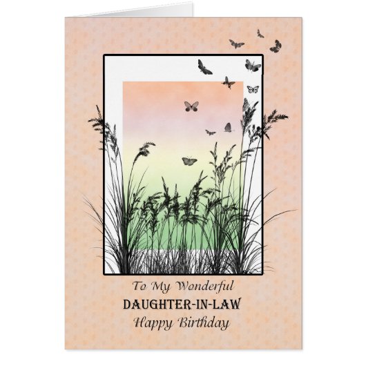 Geburtstag der Schwiegertochter, mit Schmetterling (Vorne)