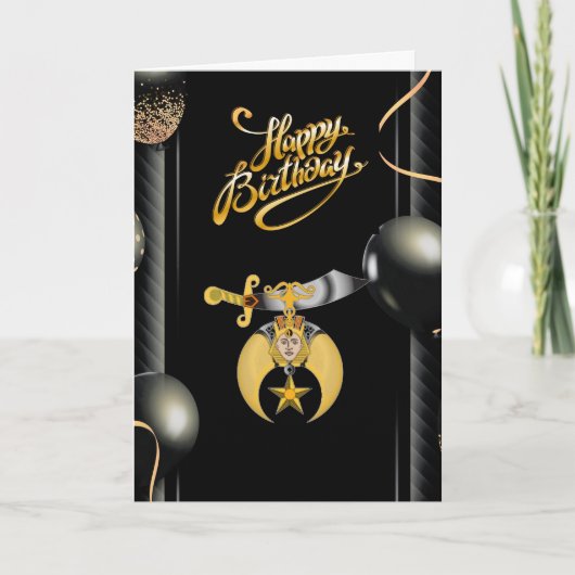 Geburtstag der Shriners Karte (Vorderseite)