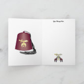 Geburtstag der Shriners Karte (Innenseite)